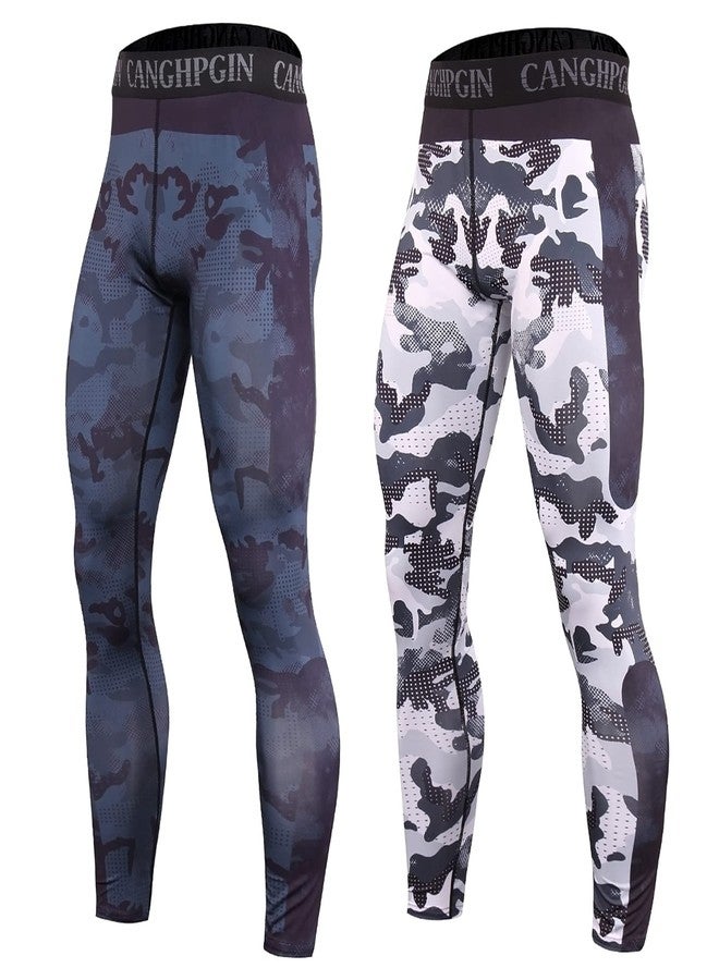OEBLD Compression Pants Men UV Blocking Running Tights 1 or 2 Pack Gym Yoga Leggings for Athletic Workout - Image 1